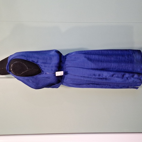 Nwt Bisou Bisou Blue Flowy Summer Dress Size 8 - Picture 3 of 6